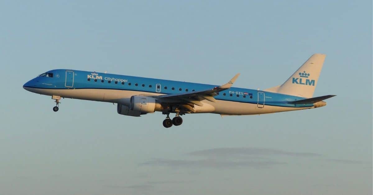 KLM Embraer at Dublin Airport